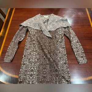 Knox Rose Brown and Cream Patterned Top